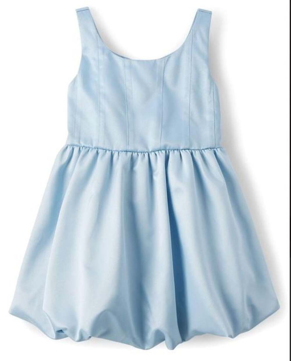 The Children's Place Girls Sleeveless Bubble Hem Dress Size 8 Blue